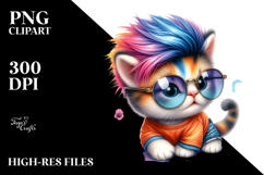 Cute Baby Cat with Expressive Face Transparent PNG Product Image 2