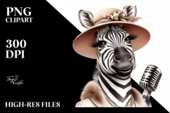 Washed Zebra Funny Cute Vintage Portrait | Sublimation Product Image 3