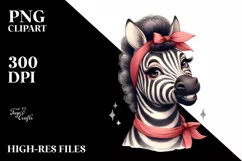 Washed Zebra Funny Cute Vintage Portrait | Sublimation Product Image 3