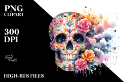 Cute Skull Painting PNG Product Image 2