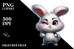 Whimsical Cartoon Bunny PNG Product Image 2