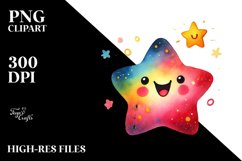 Colorful Whimsical Star PNG Product Image 2
