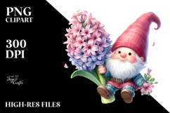 Floating GNOME with Hyacinth PNG Product Image 2