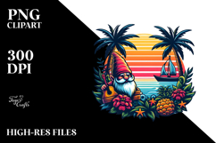 Retro Tropical Gnome PNG Product Image 2