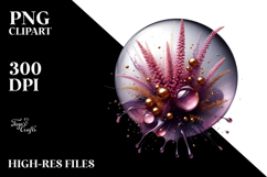 Glossy Heather in Material, PNG Product Image 2