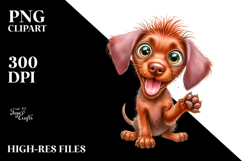 Cartoon Baby Vizsla, Transparent PNG Product Image 2