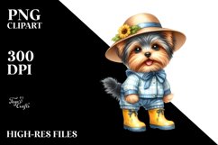 Happy Yorkshire Terrier Clipart Product Image 3