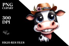 Proud Cow Clipart Expressive Product Image 1