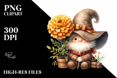 Gnome with Big Hat Watercolor PNG Product Image 2