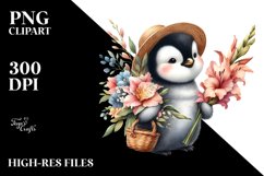 Cute Boho Penguin Gladiolus Bouquet Product Image 3