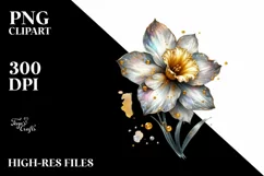 Colorful Watercolor Flower Sticker Clipart Product Image 3