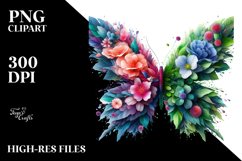 Abstract Vibrant Butterfly PNG Product Image 3
