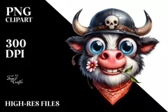 Confused Ox Clipart | Sublimation | Clipart Product Image 3
