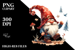 Retro Funny Gnome PNG Product Image 2