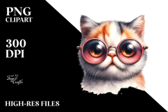 Cat with Sunglasses PNG Product Image 2