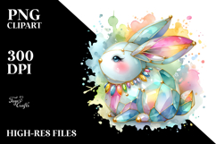 Colorful Bunny PNG Product Image 2