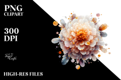 Abstract Watercolor Marigold Golden Product Image 2