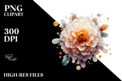 Abstract Marigold Material PNG Product Image 2
