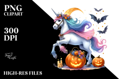 Unicorn Dressed for Halloween | Sublimation | Clipart Product Image 2