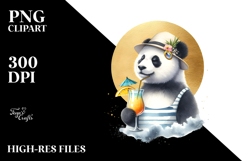 Panda in Beachwear, High-Res PNG Product Image 2
