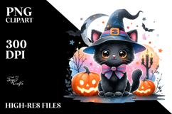 Cute Baby Black Cat PNG Product Image 2