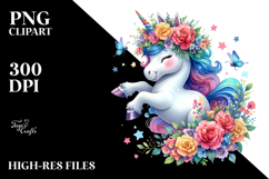 Cute Dancing Unicorn PNG Product Image 2
