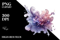 Abstract Shiny Transparent Lavender PNG Product Image 1