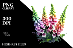 Foxglove with Watercolor Splash Product Image 2