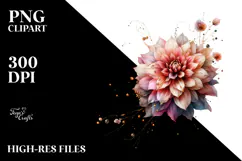 Glossy Dahlia, Transparent PNG Product Image 2