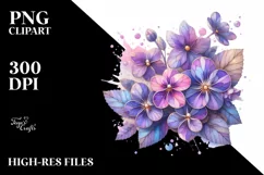 Detailed Wooden Stained Violet PNG Product Image 1