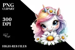 Babyunicorn Watercolor | Sublimation | Clipart Product Image 3