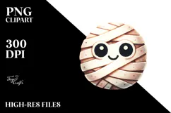 Funny Mummy Watercolor PNG Product Image 2