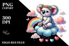 Adorned Koala Watercolour Painting Product Image 2