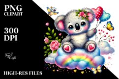 Adorned Koala Watercolour Drawing Product Image 2