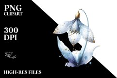 Abstract Watercolor Snowdrop Insertions Product Image 1