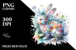 Colorful Bunny Made of PNG Product Image 2