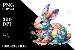 Colorful Bunny Made of PNG Product Image 2