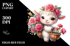 Cute Baby Lamb Carnation Bouquet Product Image 1