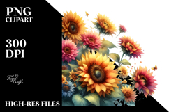 Vibrant Sunflower Petals | Clipart Product Image 2