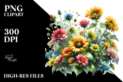 Vibrant Sunflower Petals | Clipart Product Image 2