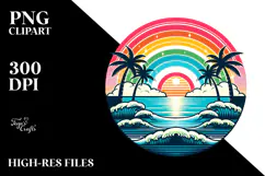 Tropical Rainbow, 20 oz Tumbler PNG Product Image 2
