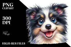 Baby Border Collie Transparent PNG Product Image 2