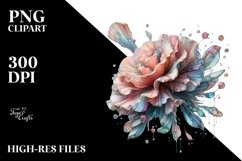 Shiny Abstract Pastel Carnation | Clipart Product Image 1