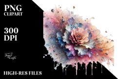 Shiny Abstract Pastel Carnation | Clipart Product Image 1