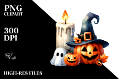 Simple Halloween Candle PNG Product Image 2