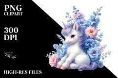 Pastel Baby Unicorn with Delphinium Product Image 1