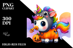 Baby Unicorn Halloween Clipart Product Image 2