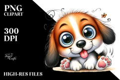 Cute Cartoon Beagle PNG Product Image 2