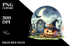 Funny Halloween Tombstone Clipart Product Image 2