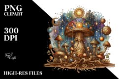 Mystical Celestial Wooden Stained PNG Product Image 3